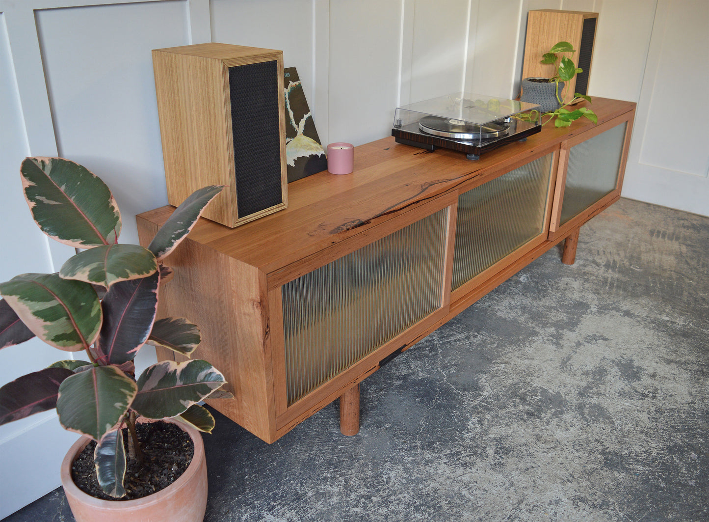 Fluted Entertainment Unit